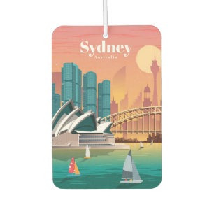 Travel Art Travel To Sydney Australia Air Freshener