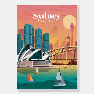 Travel Art Travel To Sydney Australia Foam Board