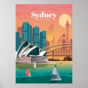 Travel Art Travel To Sydney Australia Poster