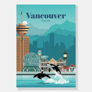 Travel Art Travel To Vancouver Foam Board