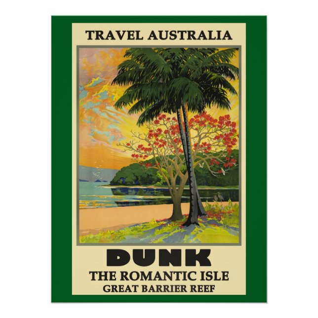 Travel Australia, Dunk, Poster (Front)