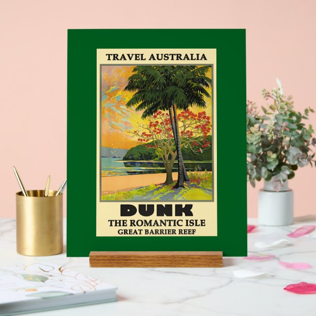 Travel Australia, Great Barrier Reef, Acrylic Sign (Wedding)