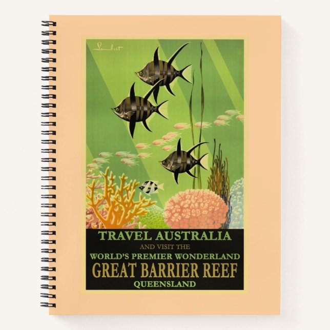 Travel Australia, Great Barrier Reef, Notebook (Front)