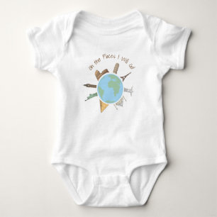 Travel Baby Clothing- Oh the Places I will go Baby Bodysuit