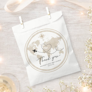Travel Baby Shower Favor Bag – Thank You Map