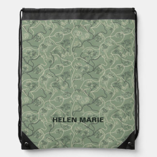 travel backpacks modern - Sage Ditsy Pattern
