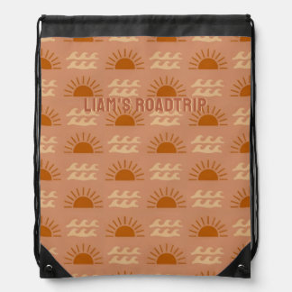 travel backpacks modern - Terracotta Sun Waves