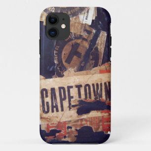 Travel baggage Stickers Tags & Labels - Grunge Tex iPhone 11 Case