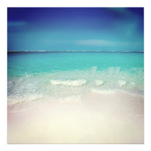 Travel Beach Scene Summer Vintage Film Tropical Photo Print