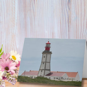 Travel Birthday Lighthouse Portugal Fun Photo  Card