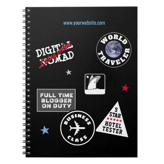 Travel Blogger Notebook (Front)