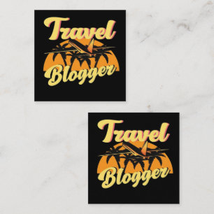 Travel Blogger Square Business Card