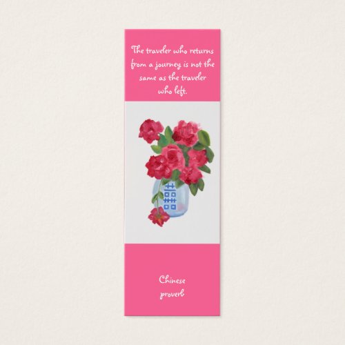 Travel Bookmark Business Card Template