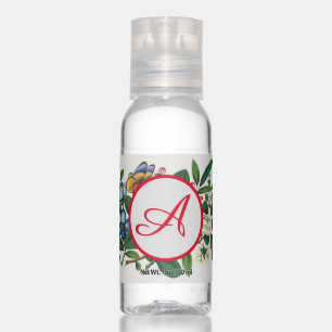 Travel Bottle Set Chinese Flowers Custom Initial Hand Sanitizer