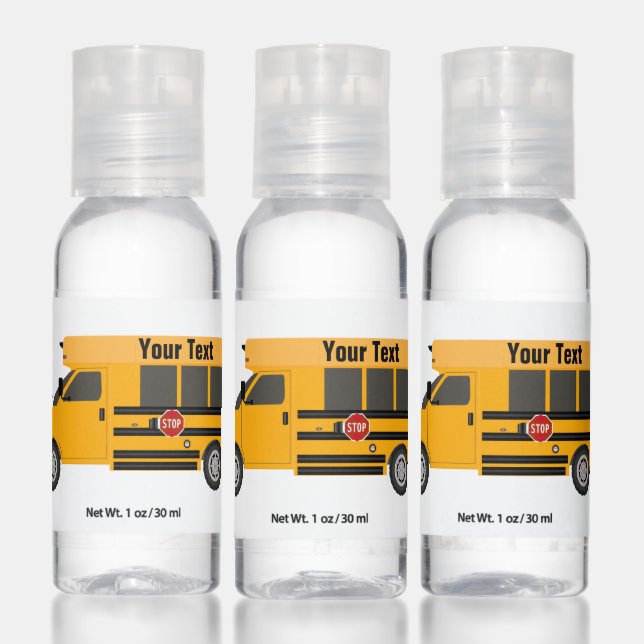Travel Bottle Set School Bus Hand Sanitizer (Set)