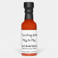 Travel bridal shower add name date miss to Mrs sim