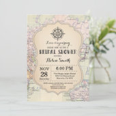 Travel Bridal Shower Invitation (Standing Front)