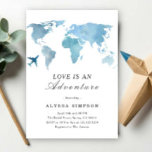Travel Bridal Shower Love Is An Adventure
