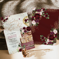 Travel Bridal Shower Miss to Mrs Vintage Bugundy