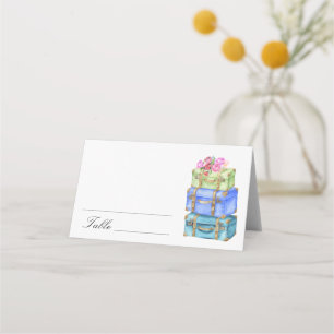 Travel bridal shower - wedding place cards