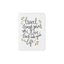 "Travel Brings..." Passport Holder