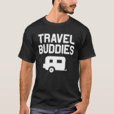 Road Trip Buddies Travel Camping Matching Couple A T-Shirt, Men's, Size: Adult S, Black