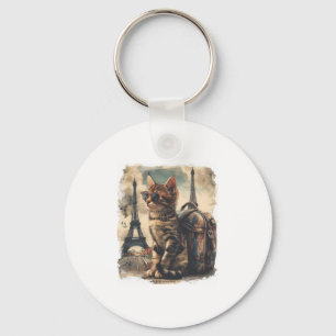 Travel Buddy Cat Keychain