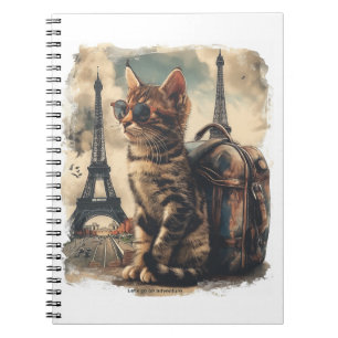 Travel Buddy Cat Notebook