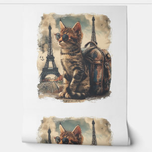 Travel Buddy Cat Wallpaper
