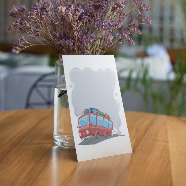 Travel Bus Blowing Smoke Invitation (Creator Uploaded)