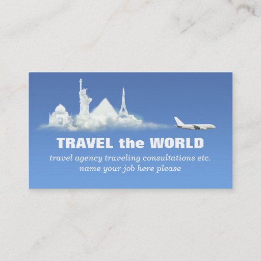 Customizable travel business card