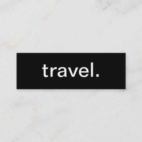 Travel Business Card