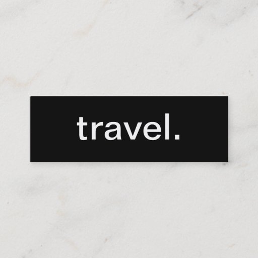Customizable Travel Business Card