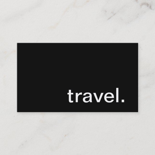 Travel Business Card (Front)