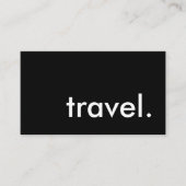travel. business card (Front)