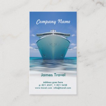 Travel Business Card Template by elmarron at Zazzle