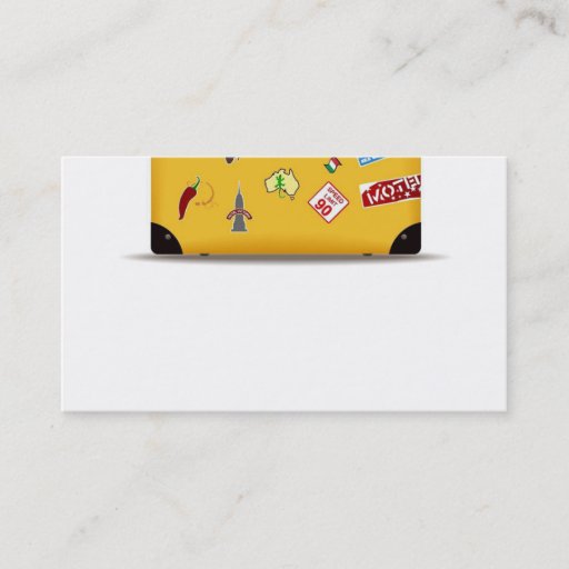 Customizable travel business cards