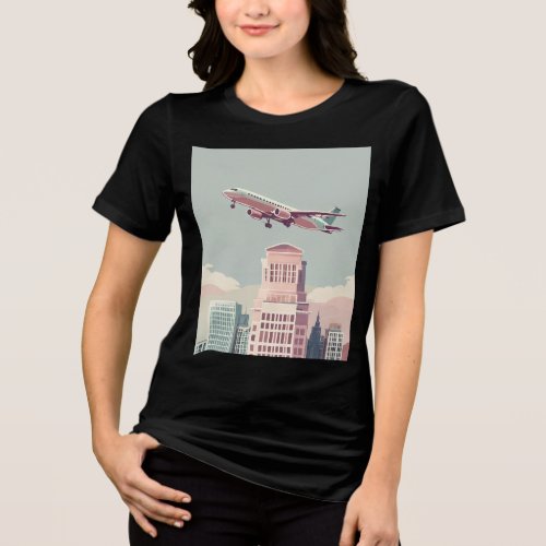 Travel  Business Harmony _ Sophisticated Logo T_S Tri_Blend Shirt