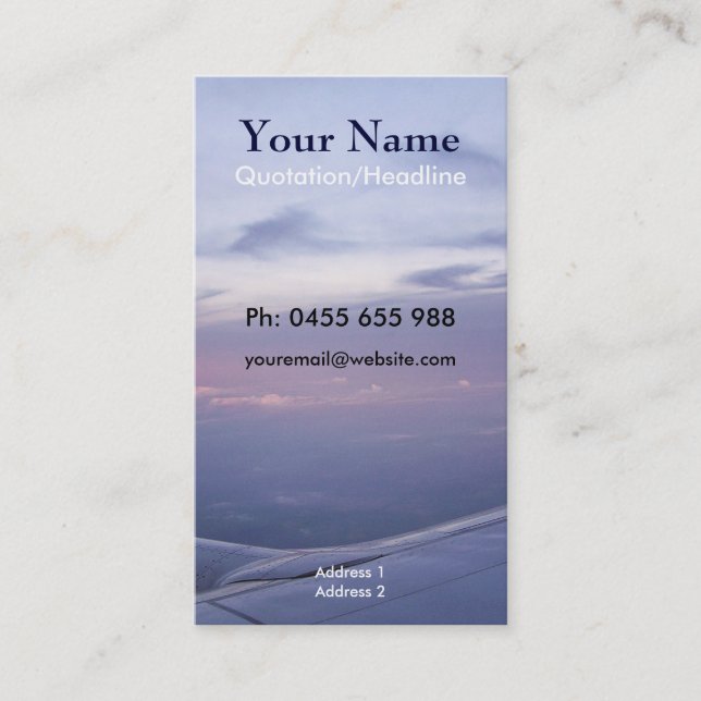 Travel Business/Profile Card (Front)