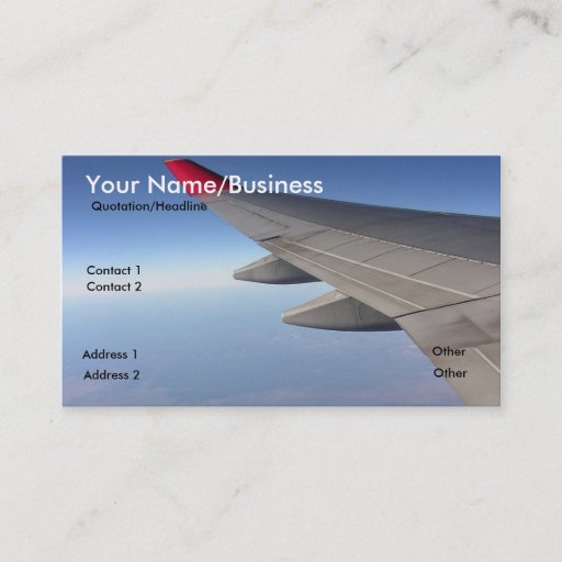 Customizable Travel Business/Profile Card Business Card