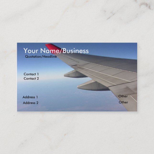 Travel Business/Profile Card (Front)