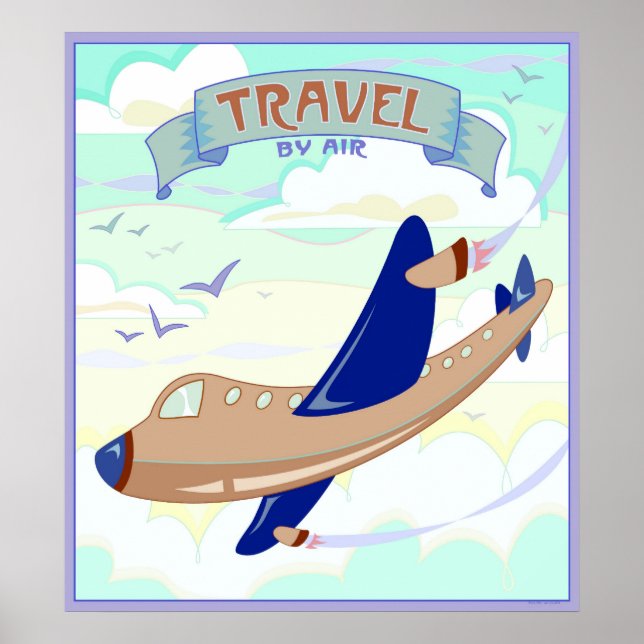 Travel By Air Poster (Front)