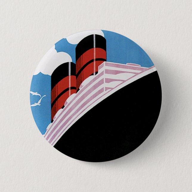 Travel by CA and Union Lines Button (Front)