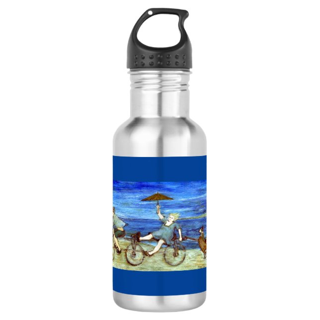 Travel By Tandem Bicycle 532 Ml Water Bo Stainless Steel Water Bottle (Front)