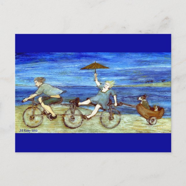 Travel by Tandem Bicycle Postcard (Front)