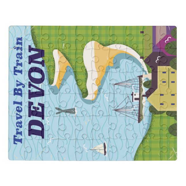 Travel By Train Devon Jigsaw Puzzle (Puzzle Horizontal)