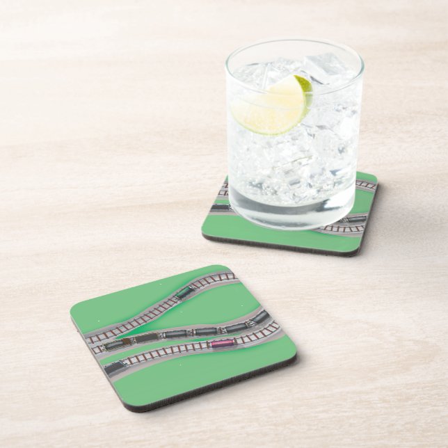 Travel By Train Drink Coaster (Right Side)