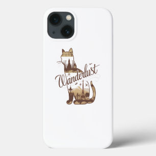Travel Cat World Landmarks iphone case: Wanderlust 13 Case