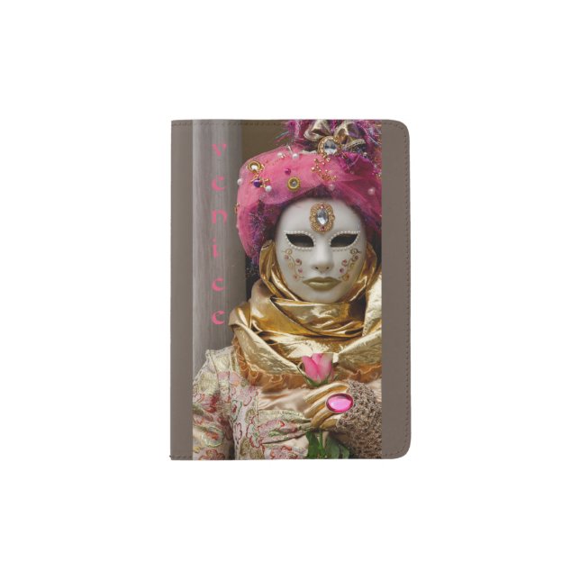 Travel Chic Carnevale Passport Holder (Front)