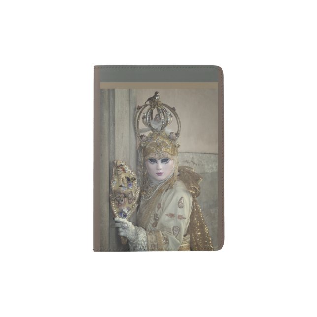 Travel Chic Carnevale Passport Holder (Front)